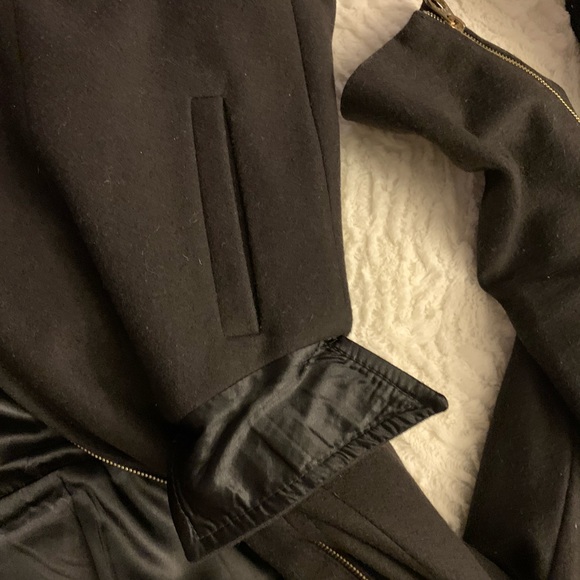 Laundry By Design Black / Gold ZIP Pea Coat - Picture 5 of 5